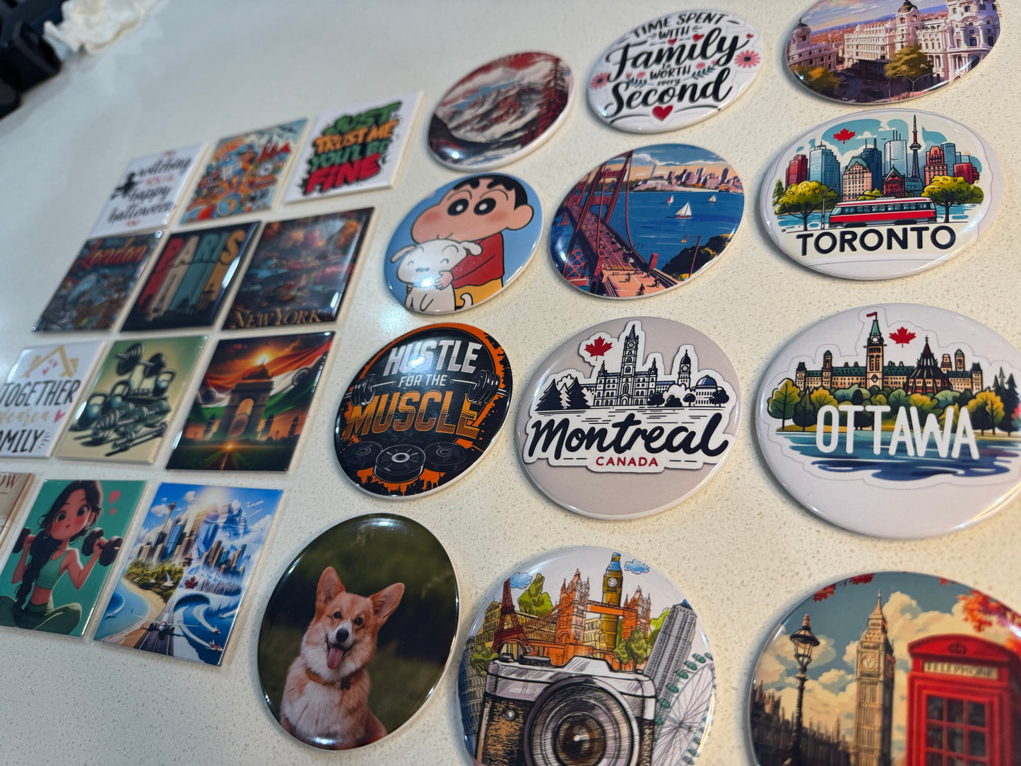 Custom Round Photo Magnets