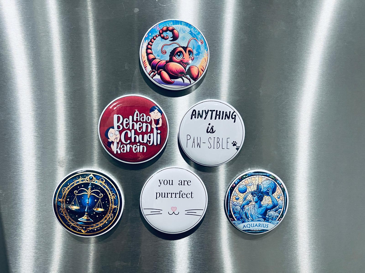 Custom Round Fridge Magnets