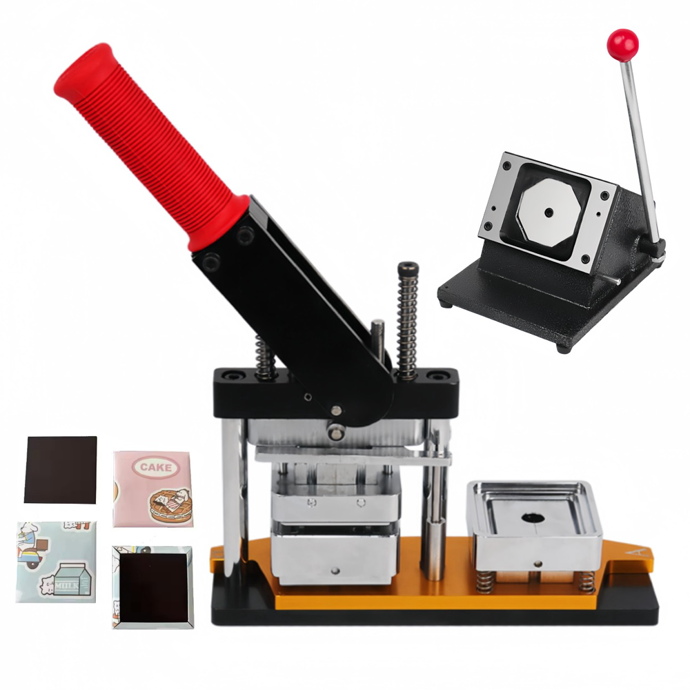 63.5x63.5mm(2.5"x2.5") Magnets Machine Kit With Cutter And 1000 pcs Material