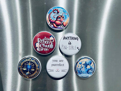 Custom Round Fridge Magnets